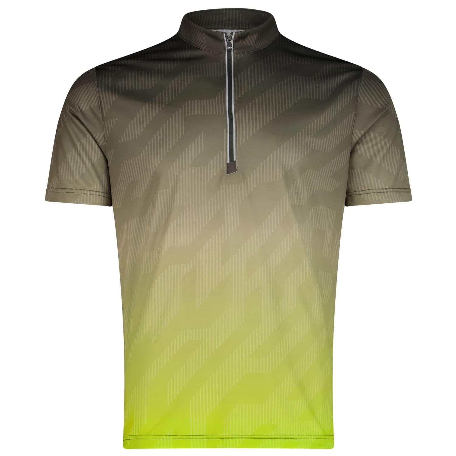 Мъжка фланелка с къс ръкав за колоездене Cmp 1/4-Zip T-Shirt Freebike Cycling jersey - Pine / Sage / Mela