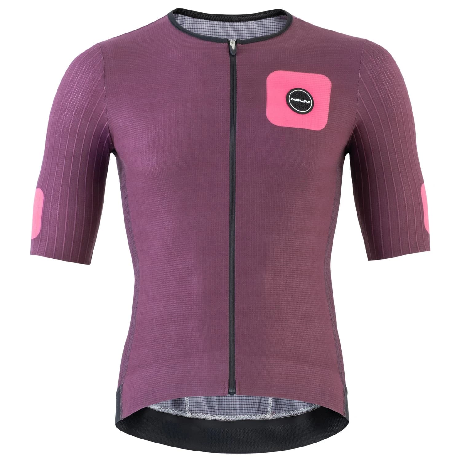 Мъжка фланелка с къс ръкав за колоездене Nalini Xskin Speed Jersey Cycling jersey - Langhe / Fuxia