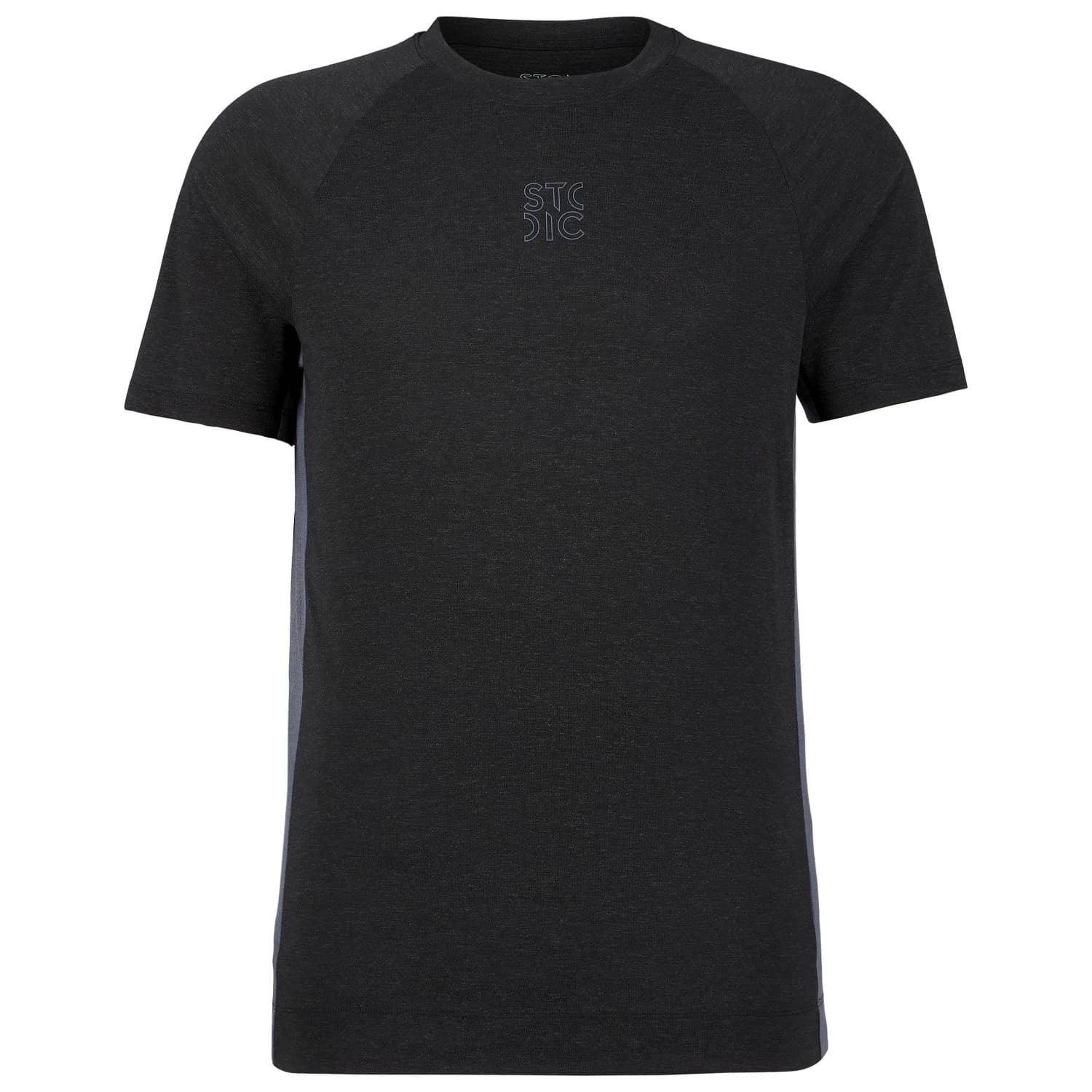 Мъжка фланелка с къс ръкав за колоездене Stoic PerformanceMerino LofsdalenSt. MTB S/S Cycling jersey - Black / Black