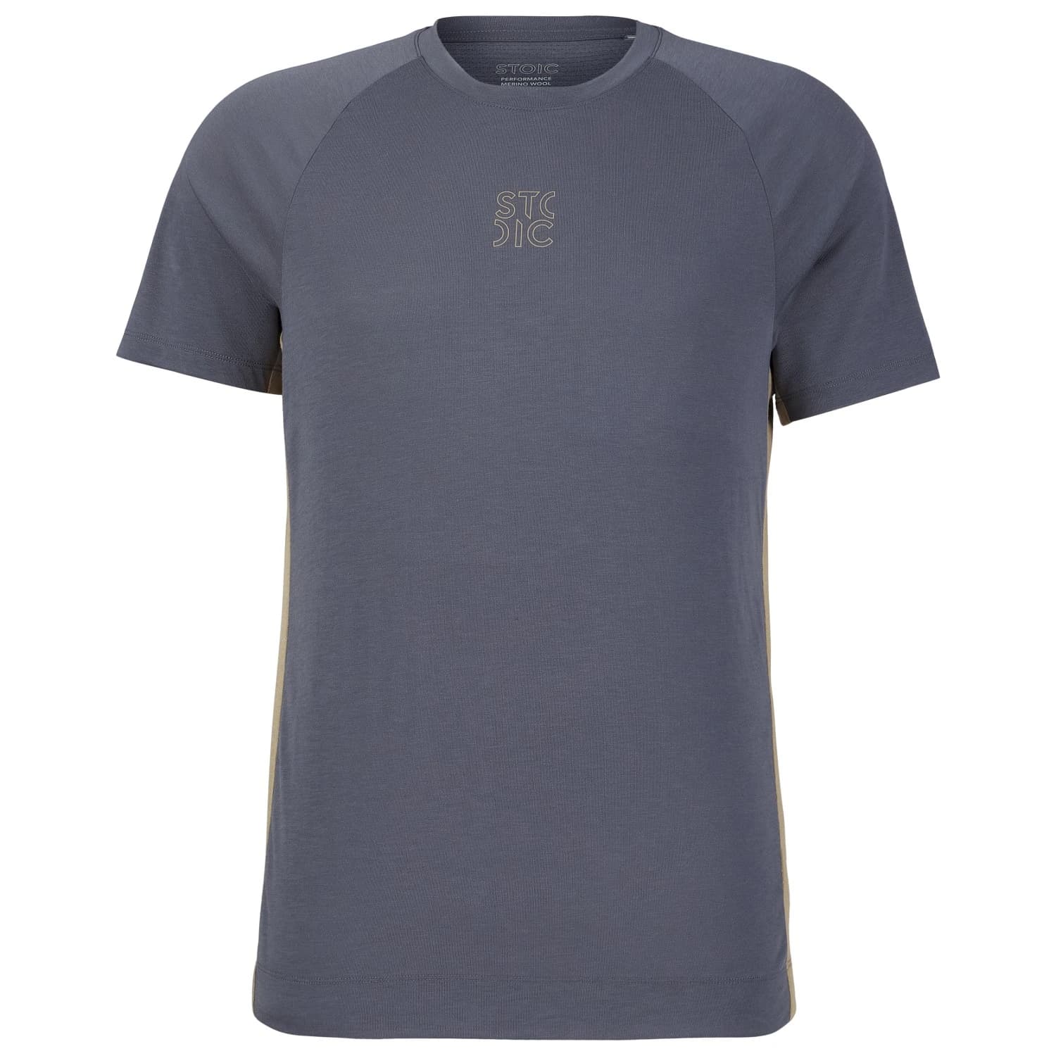 Мъжка фланелка с къс ръкав за колоездене Stoic PerformanceMerino LofsdalenSt. MTB S/S Cycling jersey - Ink Grey / Silent Green
