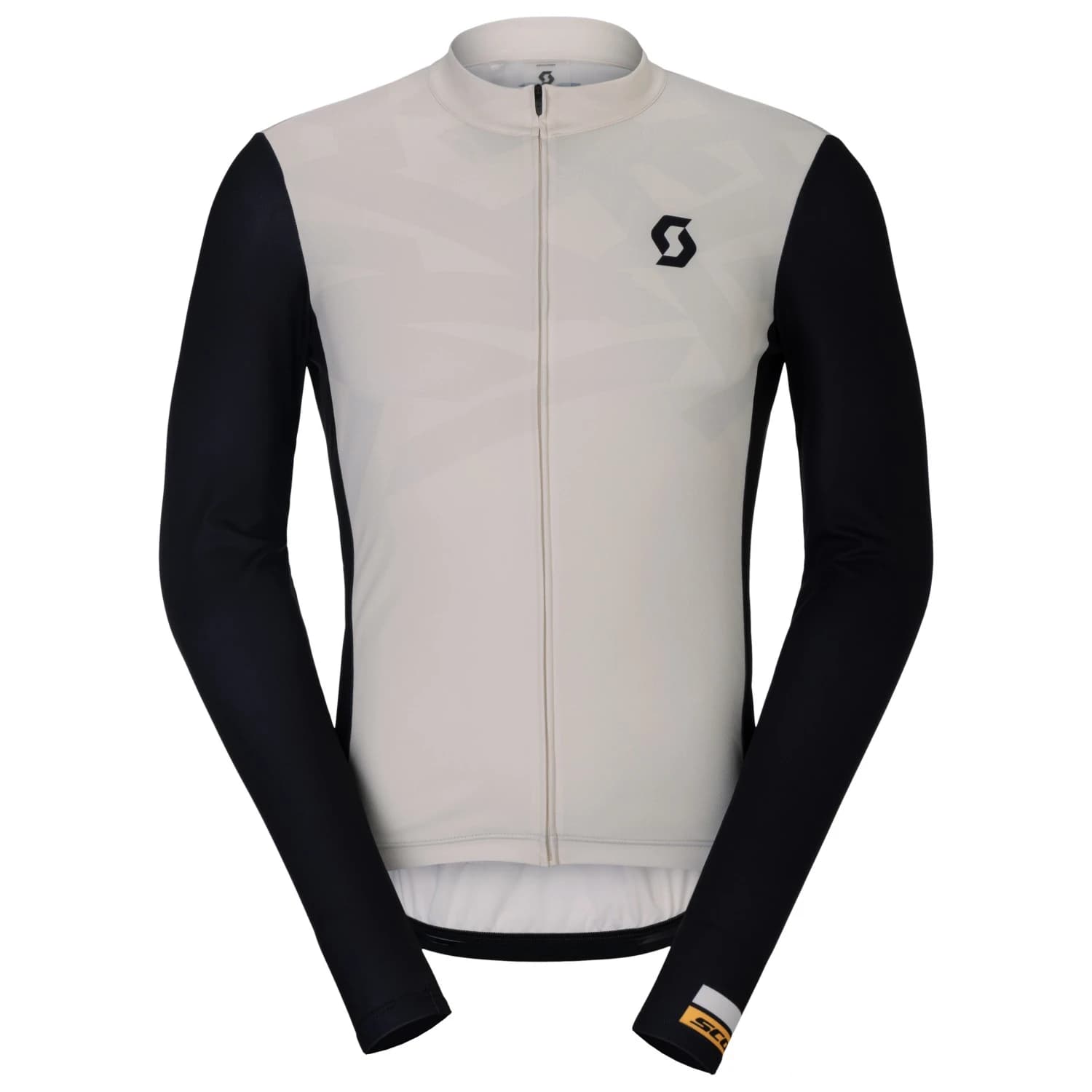 Мъжка фланелка с дълъг ръкав за колоездене Scott Jersey Rc Endurance L/S Cycling jersey - Cotton White / Black