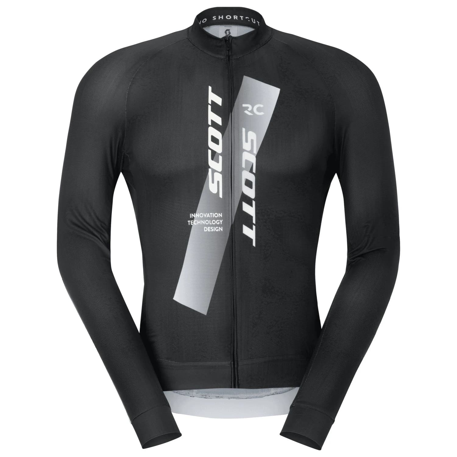 Мъжка фланелка с дълъг ръкав за колоездене Scott Jersey Rc Pro L/S Cycling jersey - Black / White