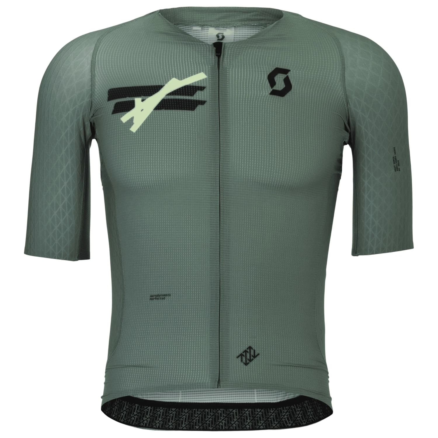 Мъжка фланелка с къс ръкав за колоездене Scott Jersey Ultd Aero S/S Cycling jersey - Tranquil Green