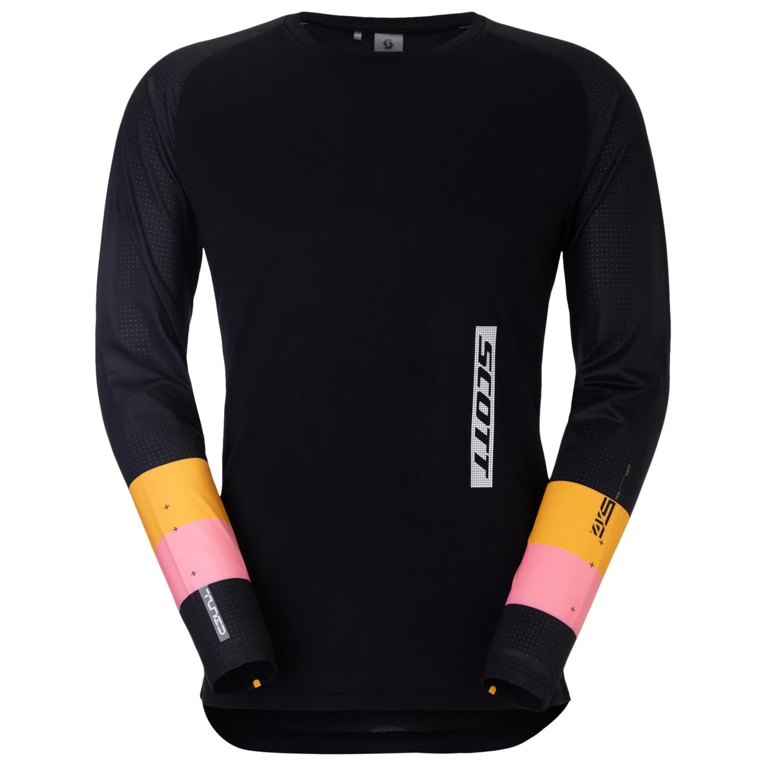 Мъжка фланелка с дълъг ръкав за колоездене Scott Tee Tuned L/S Cycling jersey - Black
