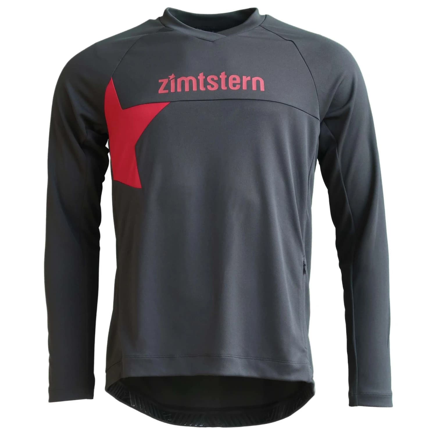 Мъжка фланелка с дълъг ръкав за колоездене Zimtstern Bulletz Shirt L/S Cycling jersey - Pirate Black / Pirate Black