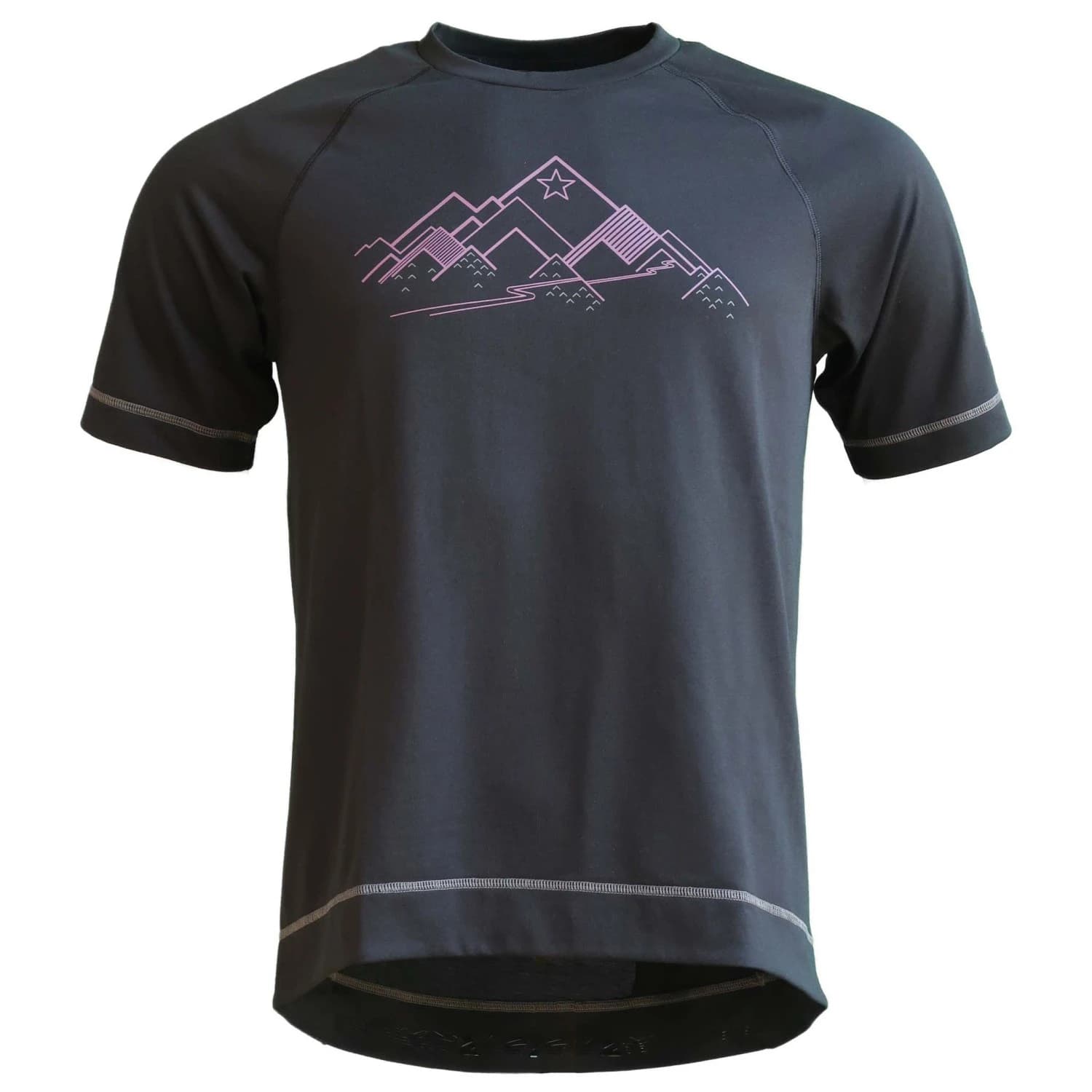 Мъжка фланелка с къс ръкав за колоездене Zimtstern PureFlowz Eco Shirt S/S Cycling jersey - Pirate Black