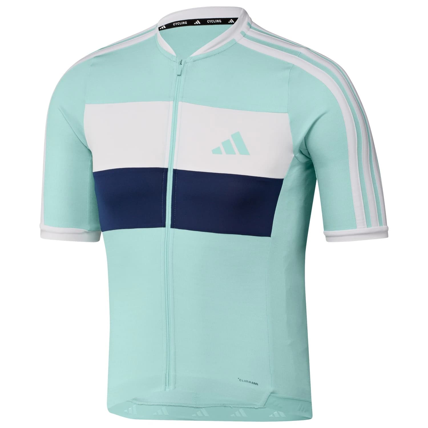 Фланелка с къс ръкав за колоездене Adidas Tempo Merino Jersey Cycling jersey - Semi Flash Aqua