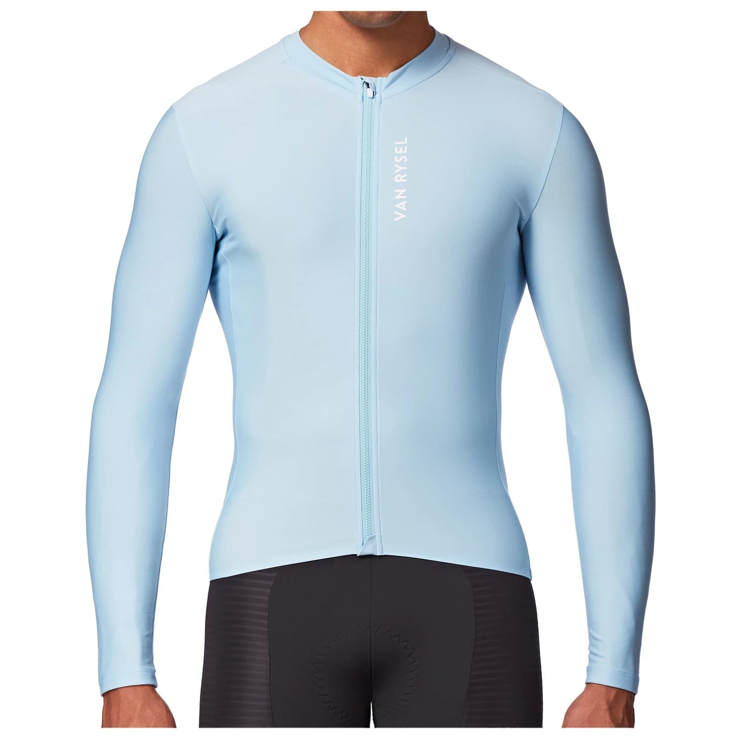 Фланелка с дълъг ръкав за колоездене Van rysel Jersey RCR Long Sleeve Mid Season Cycling jersey - Dreamy Blue