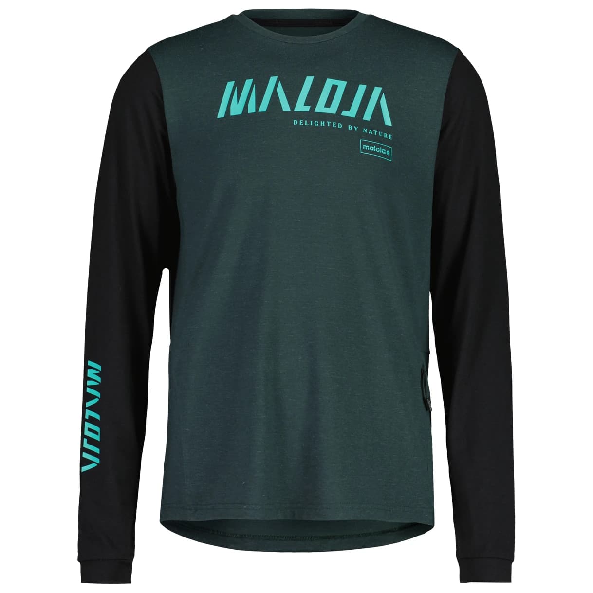 Мъжка фланелка с дълъг ръкав за колоездене Maloja HaunoldM. Cycling jersey - Mountain Pine Multi