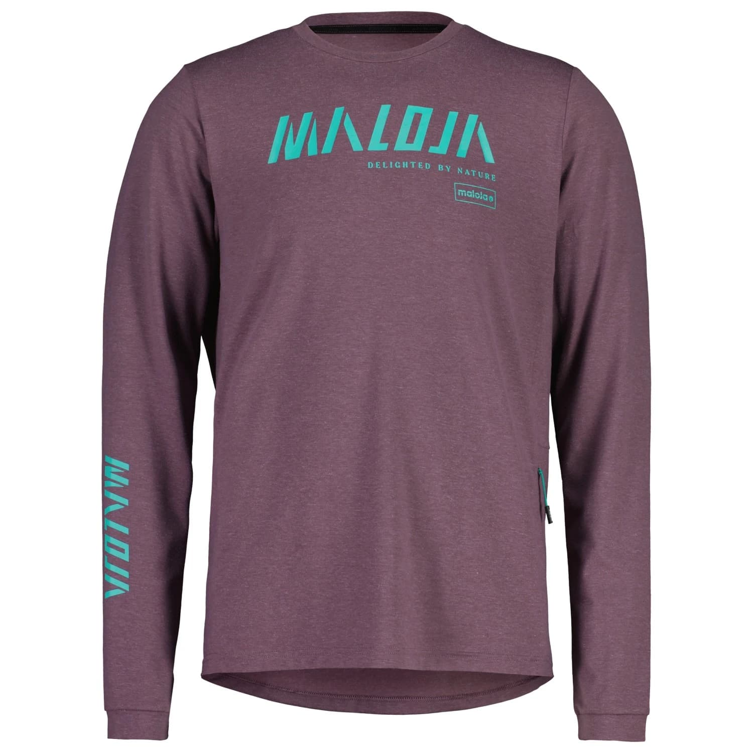 Мъжка фланелка с дълъг ръкав за колоездене Maloja HaunoldM. Cycling jersey - Stormy Lilac
