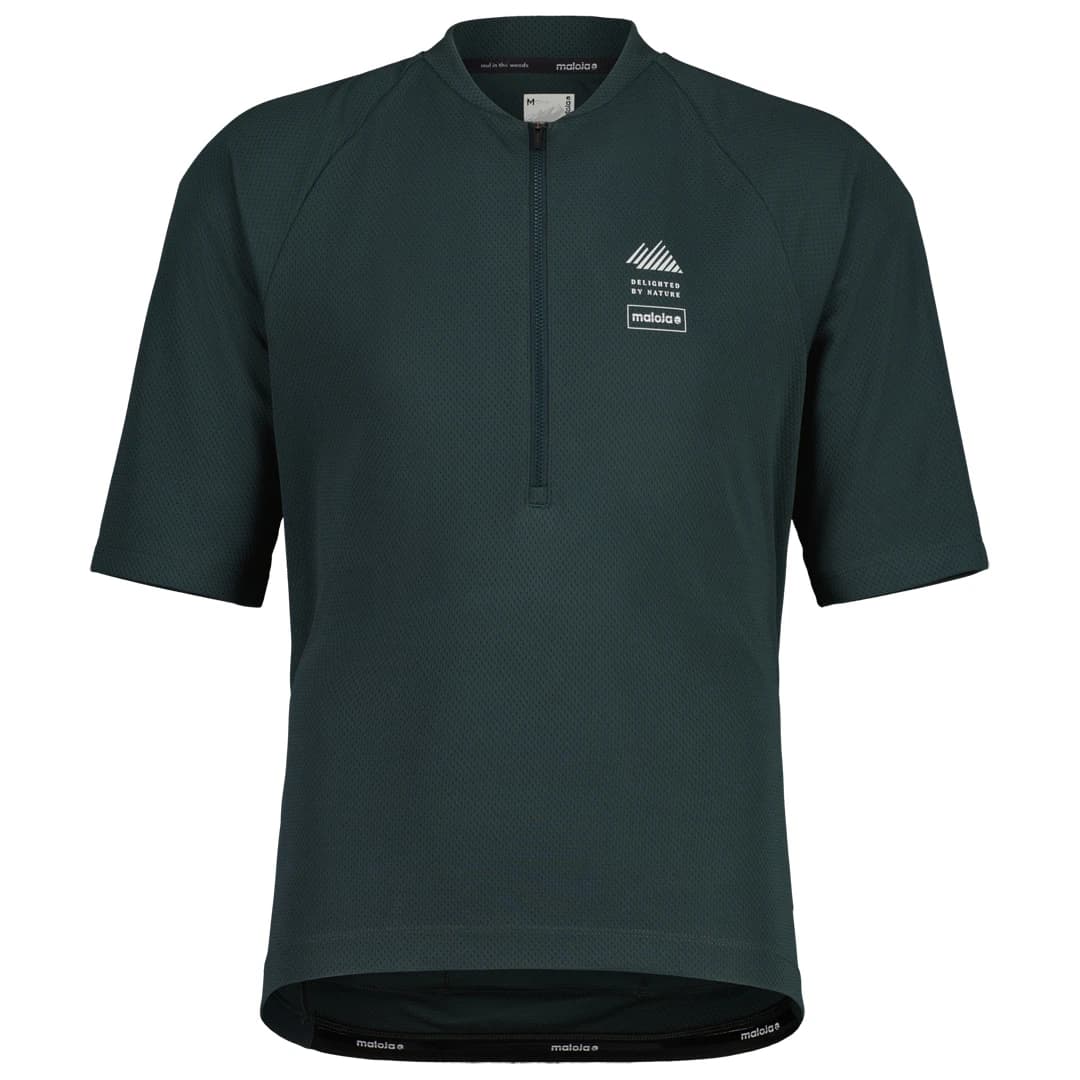 Мъжка фланелка с къс ръкав за колоездене Maloja SpiazzoM. Cycling jersey - Mountain Pine