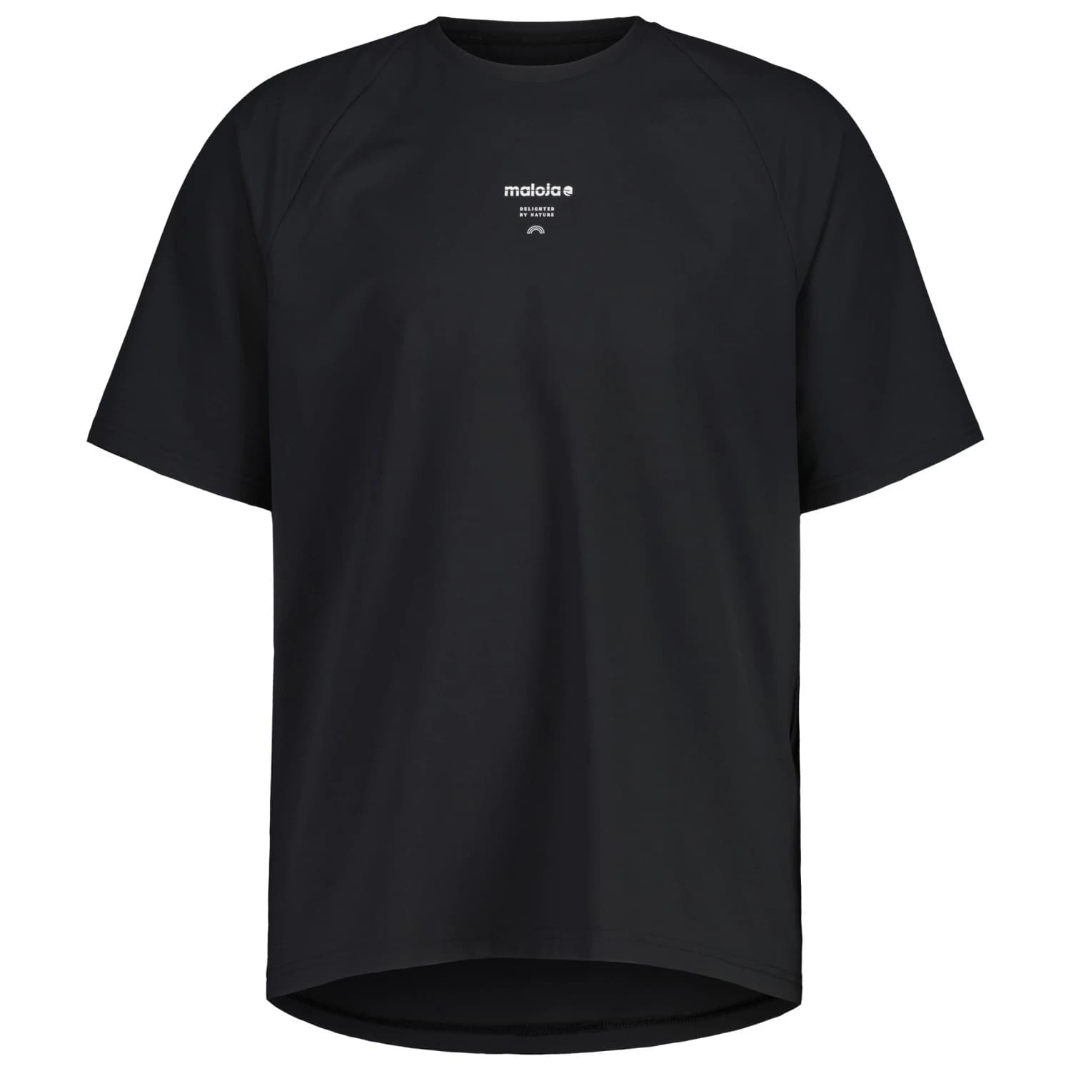 Мъжка фланелка с къс ръкав за колоездене Maloja WartsteinM. Cycling jersey - Deep Black