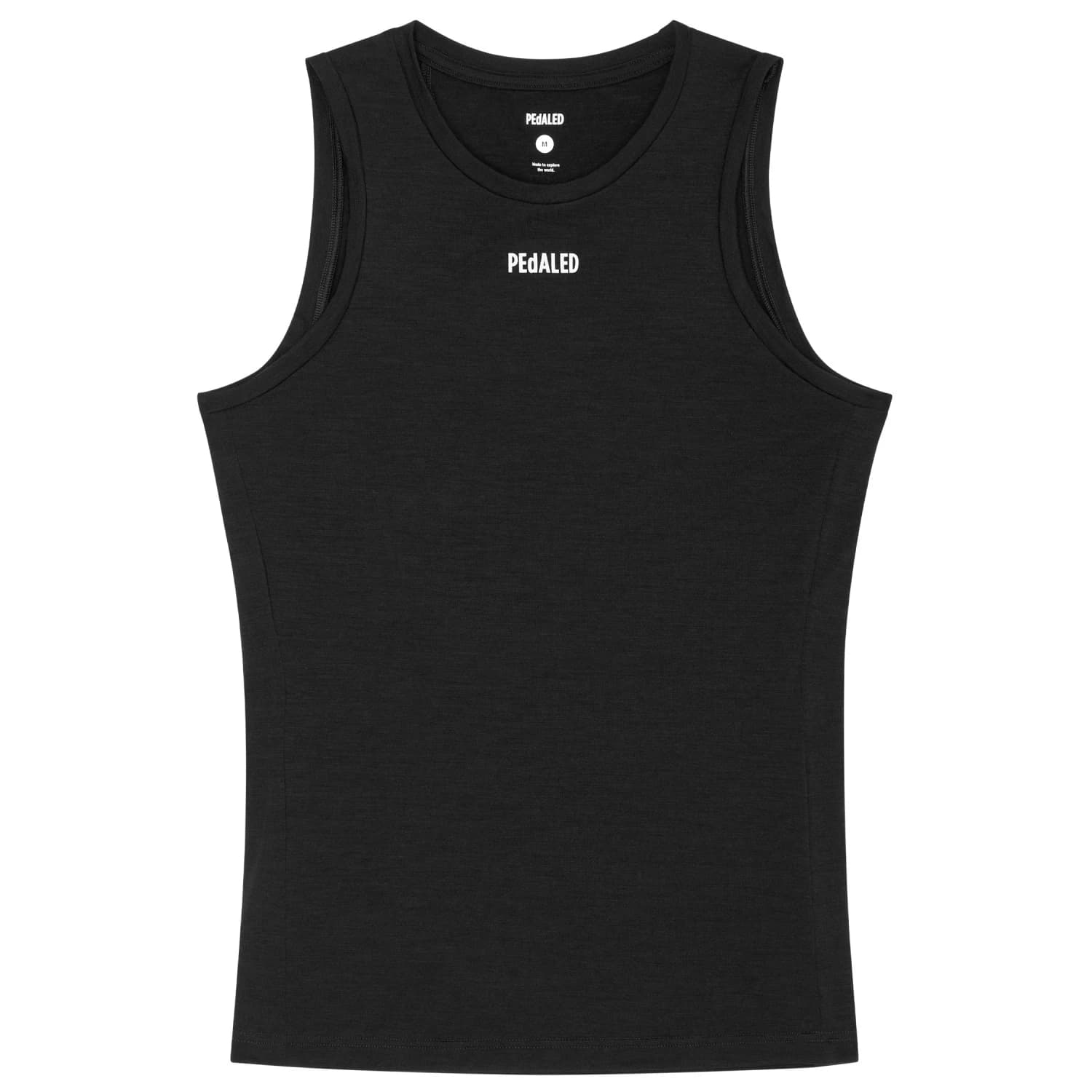 Мъжки потник за колоездене Pedaled Element Merino Base Layer Sleeveless Cycling singlet - Black