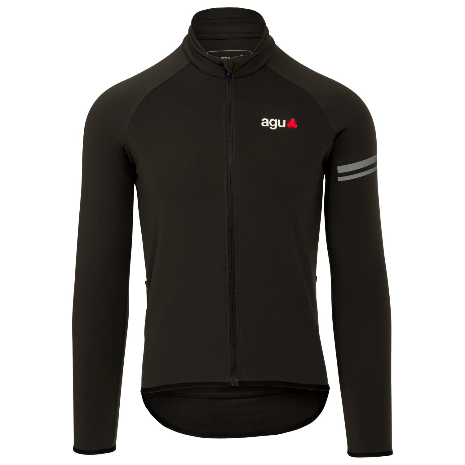 Мъжка фланелка с дълъг ръкав за колоездене AGU Thermo Jersey L/S Essential Cycling jersey - Black