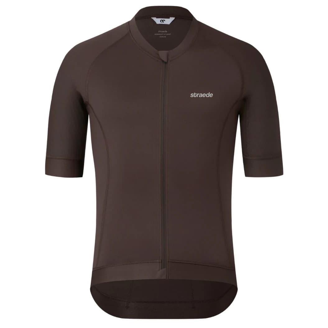Фланелка с къс ръкав за колоездене straede Aerlig Pro Jersey Cycling jersey - Espresso