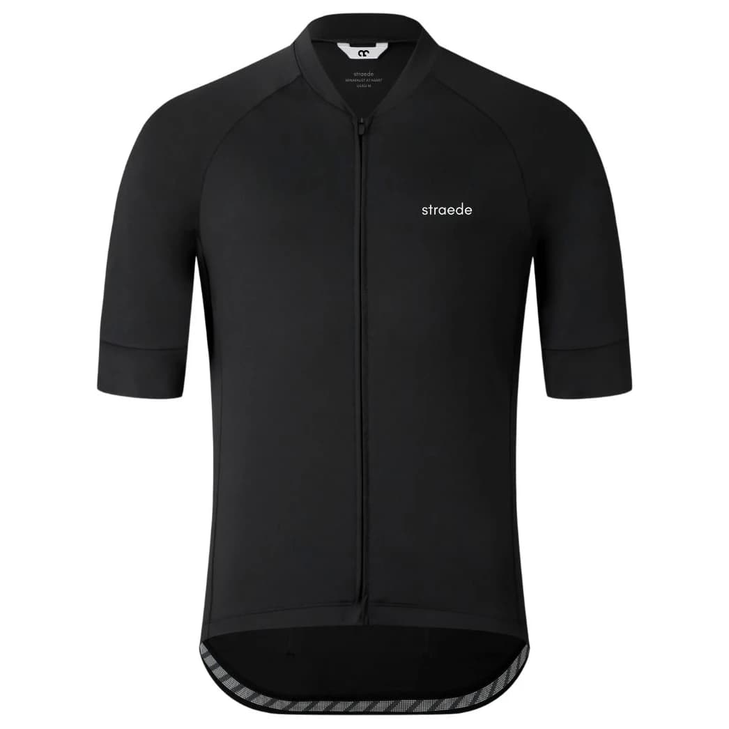 Мъжка фланелка с къс ръкав за колоездене straede Kaern Jersey Cycling jersey - Black