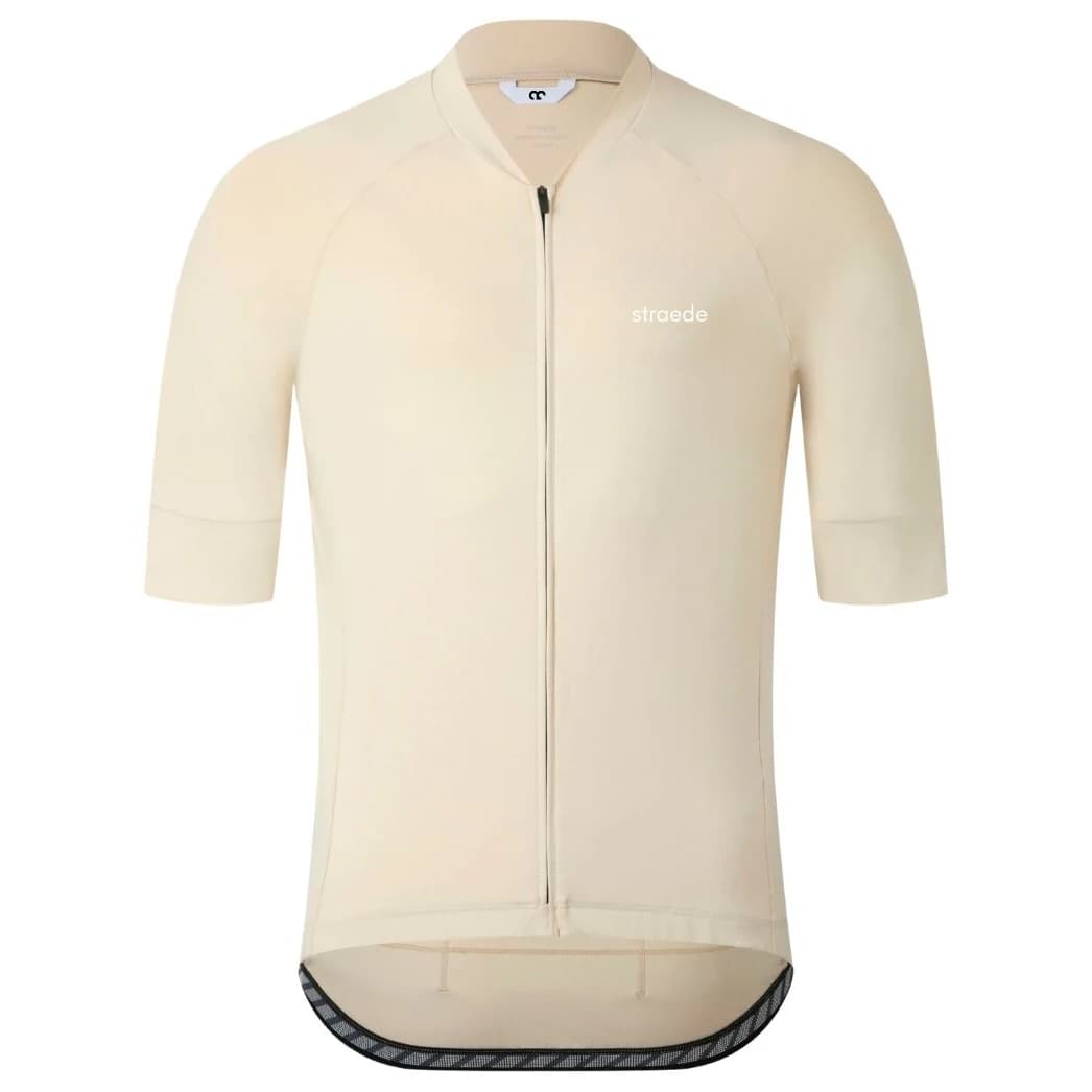 Мъжка фланелка с къс ръкав за колоездене straede Kaern Jersey Cycling jersey - Sand