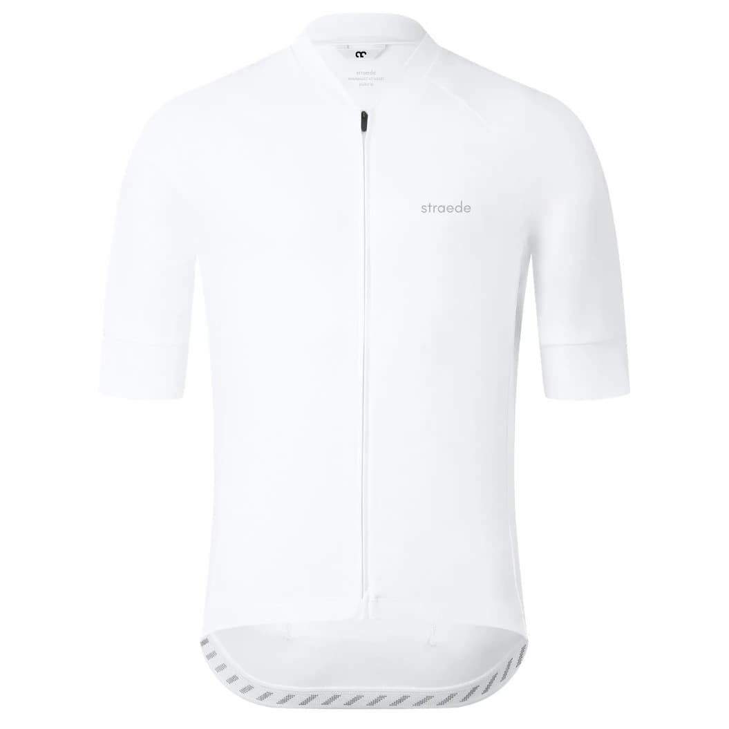 Мъжка фланелка с къс ръкав за колоездене straede Kaern Jersey Cycling jersey - White