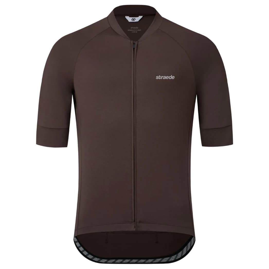 Мъжка фланелка с къс ръкав за колоездене straede Kaern Jersey Pro Cycling jersey - Espresso