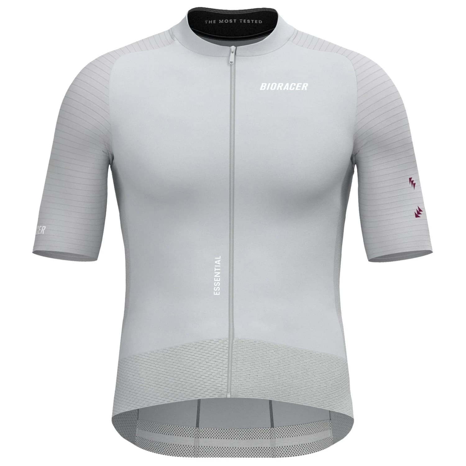 Мъжка фланелка с къс ръкав за колоездене Bioracer Epic Jersey Cycling jersey - Cool Grey