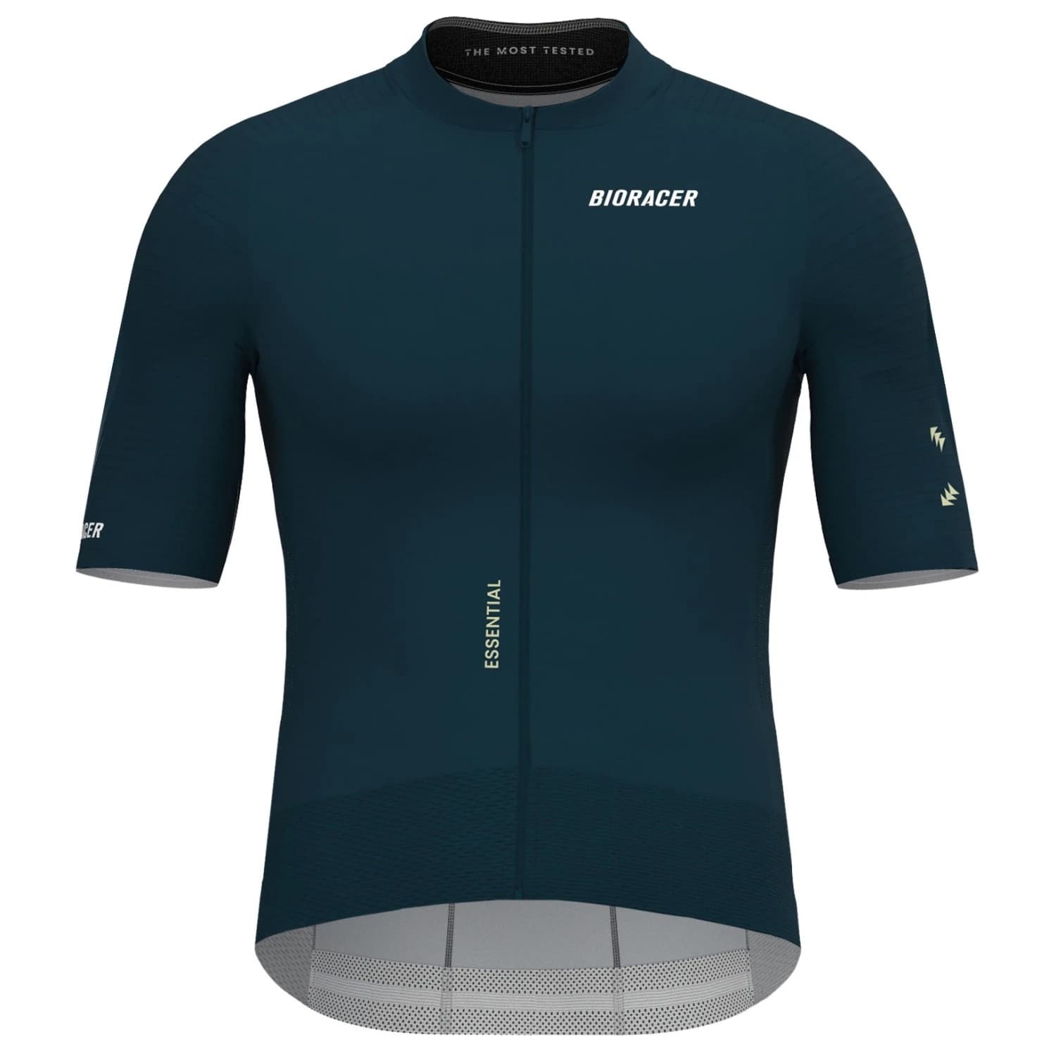 Мъжка фланелка с къс ръкав за колоездене Bioracer Epic Jersey Cycling jersey - Graphite Blue