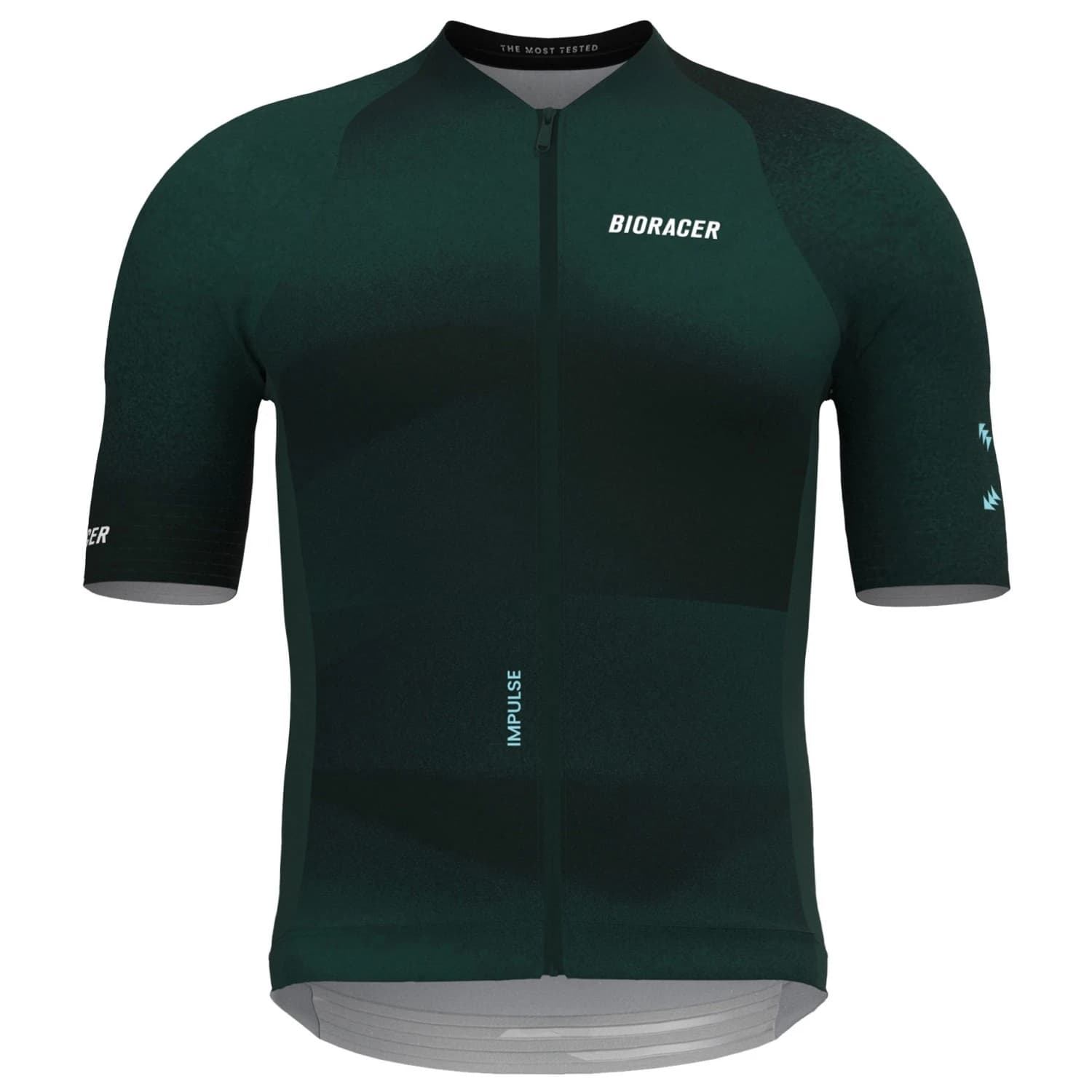 Мъжка фланелка с къс ръкав за колоездене Bioracer Icon Jersey Impulse Cycling jersey - Emerald Green