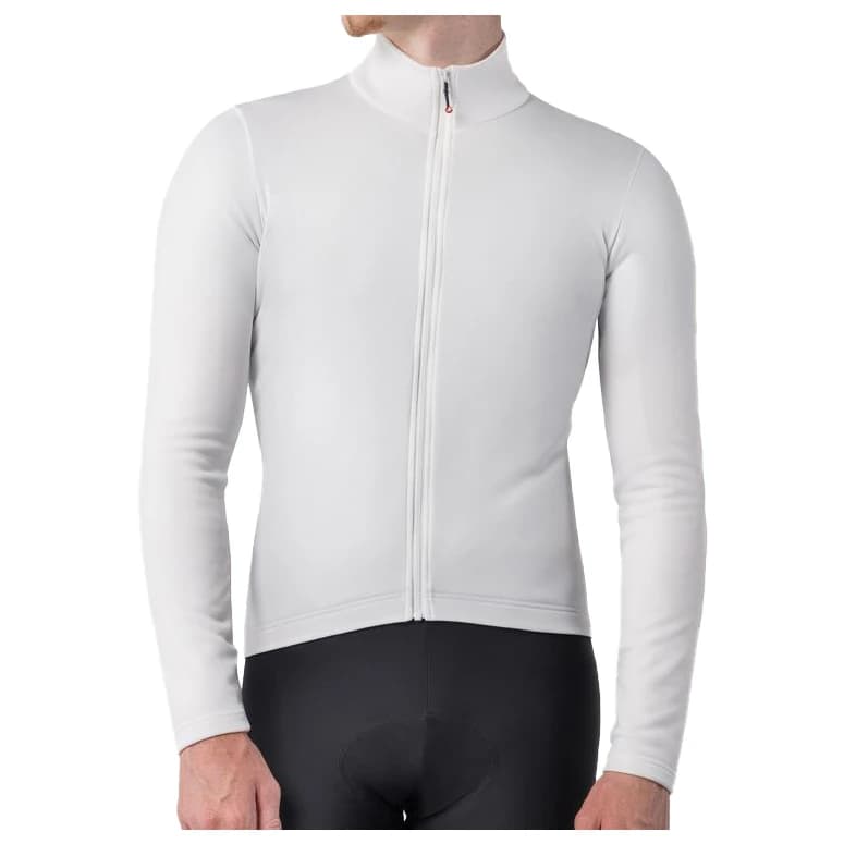 Мъжка фланелка с дълъг ръкав за колоездене Castelli Competizione Thermal L/S Jersey Cycling jersey - Ivory