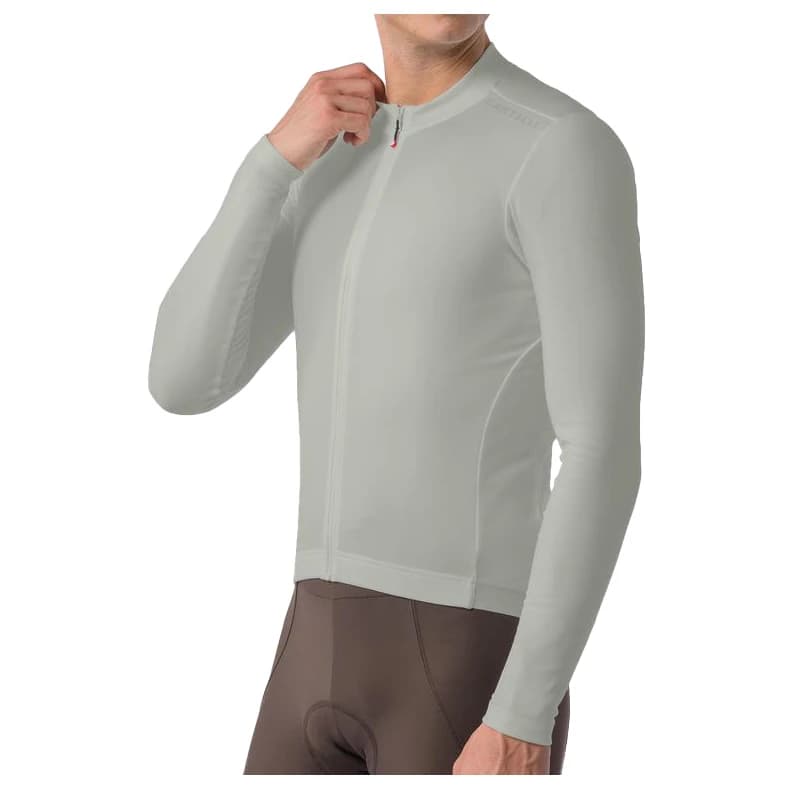 Мъжка фланелка с дълъг ръкав за колоездене Castelli Espresso Thermal 2 Jersey Cycling jersey - Shadow