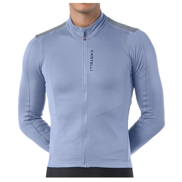 Мъжка фланелка с дълъг ръкав за колоездене Castelli Puro 4.1 Jersey Cycling jersey - Steeel Fade