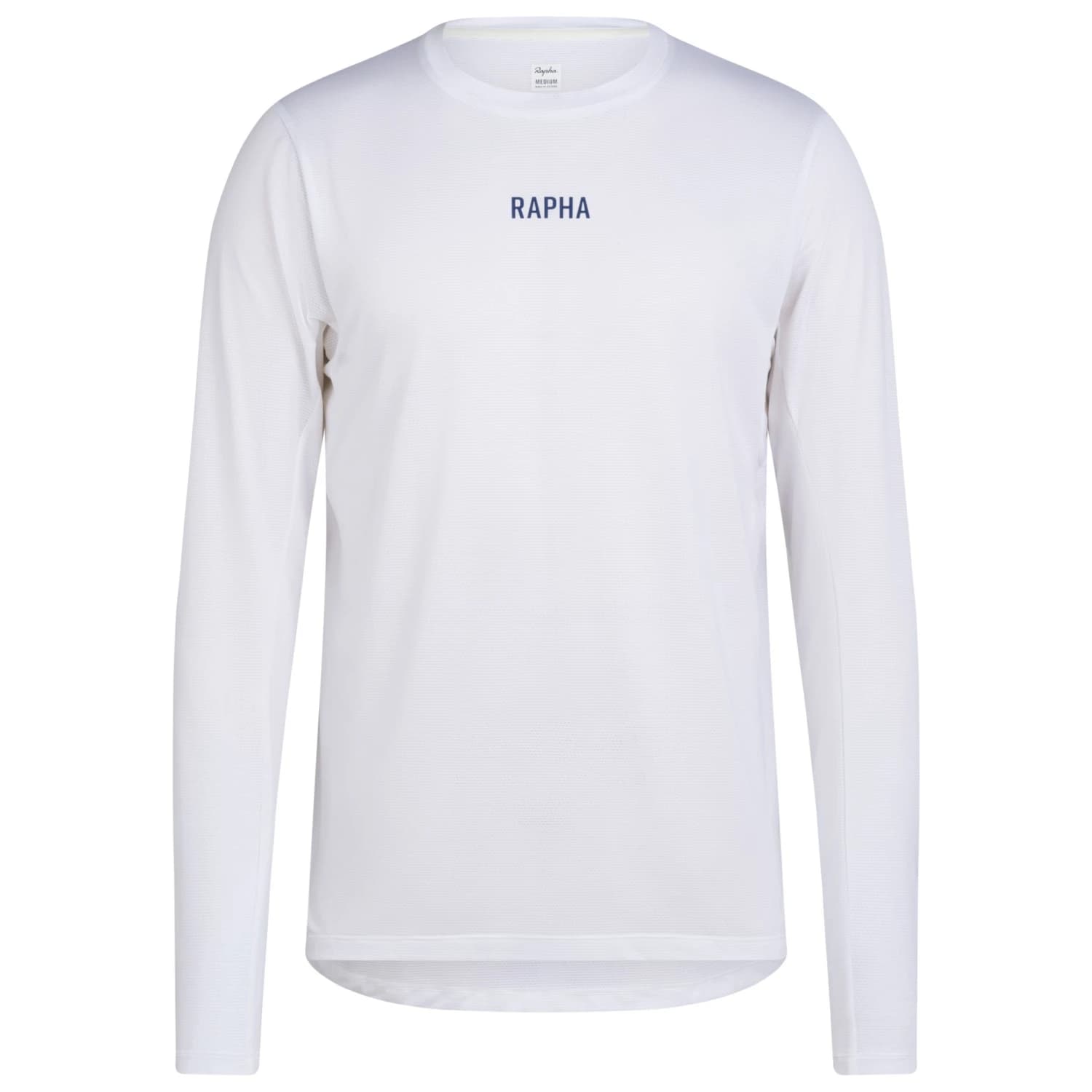 Фланелка с дълъг ръкав за колоездене Rapha Long Sleeve Trail Technical T-Shirt Cycling jersey - White / Fossil Blue