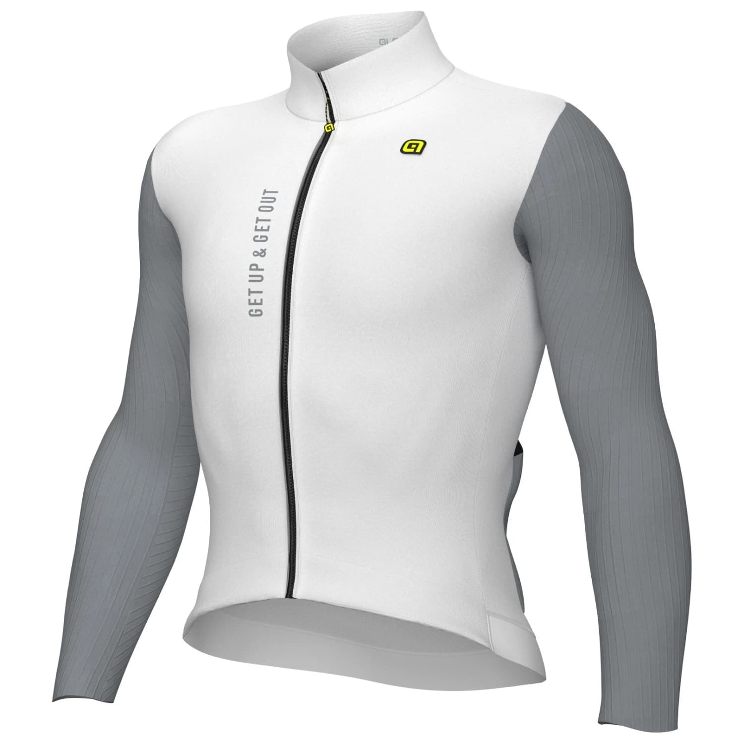 Фланелка с дълъг ръкав за колоездене Alé PR.E Follow Me L/S Jersey Cycling jersey - White