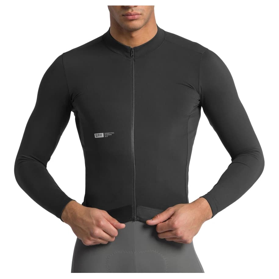 Мъжка фланелка с дълъг ръкав за колоездене Sportful SRK 2 Thermal Jersey Cycling jersey - Black