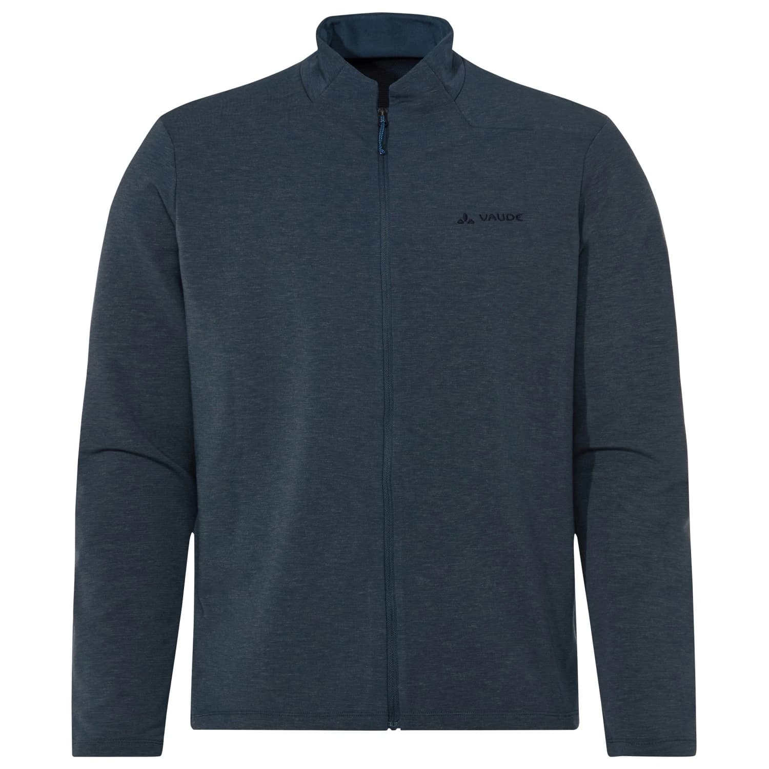 Мъжка фланелка с дълъг ръкав за колоездене Vaude Wintry Full Zip L/S Shirt Cycling jersey - Dark Sea