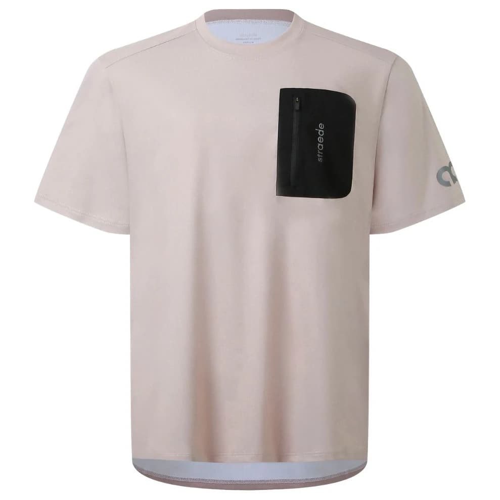 Фланелка с къс ръкав за колоездене straede Aexplore Gravel Shirt Cycling jersey - Dust