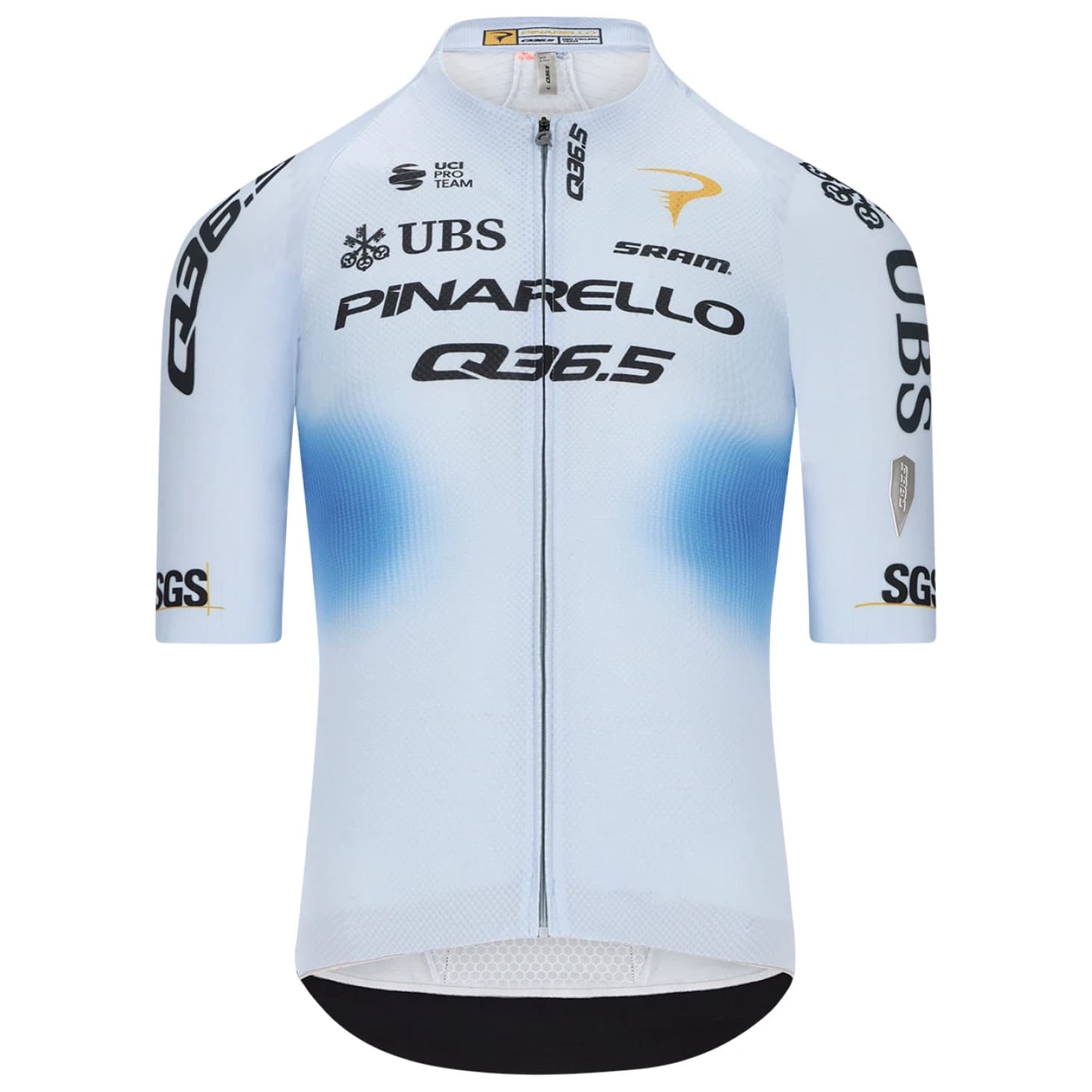 Мъжка фланелка с къс ръкав за колоездене Q36.5 Gregarius Clima Pro Cycling Team Limited Edition Cycling jersey - Light Blue