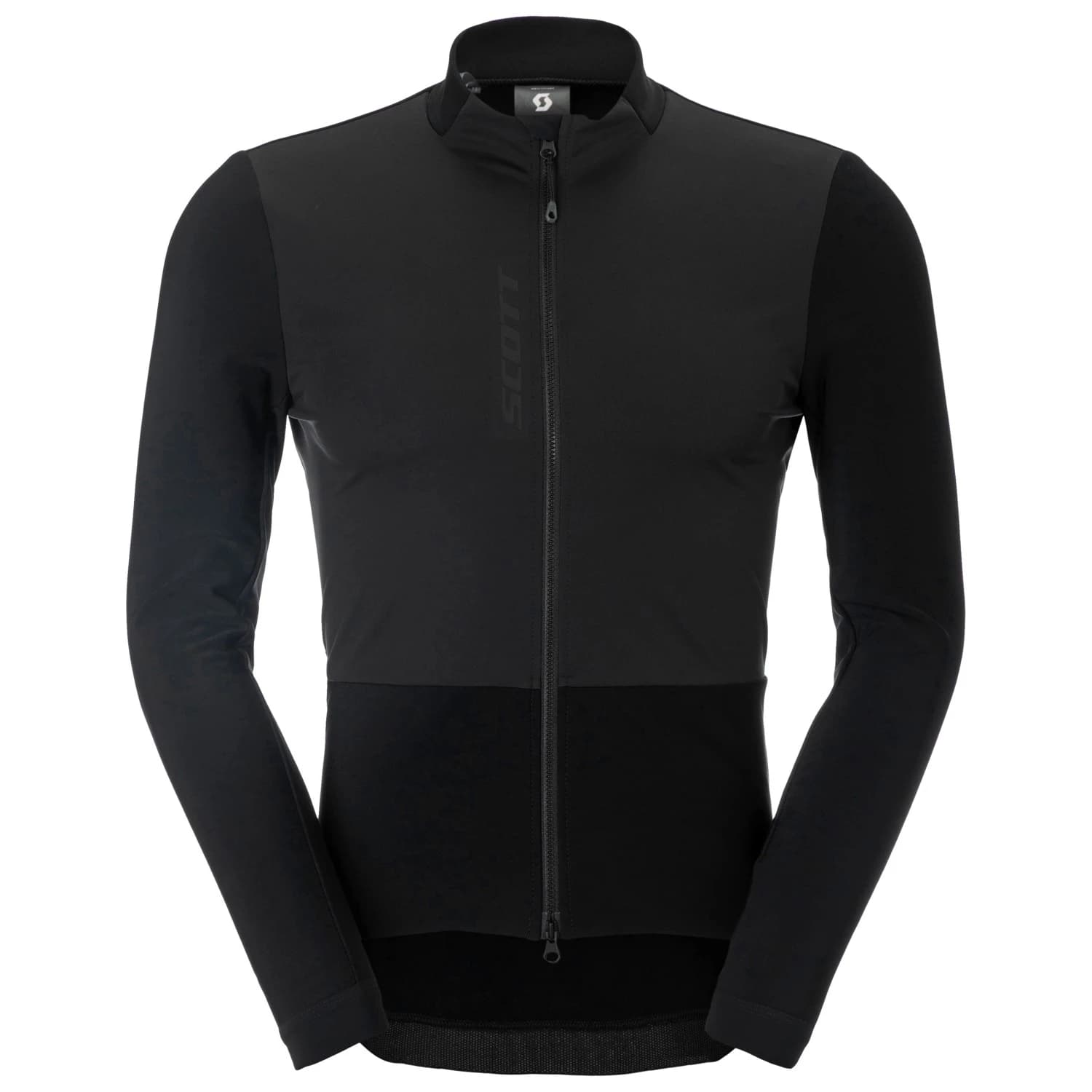 Фланелка с дълъг ръкав за колоездене Scott Jersey Pro Warm Windbreaker L/S Cycling jersey - Black