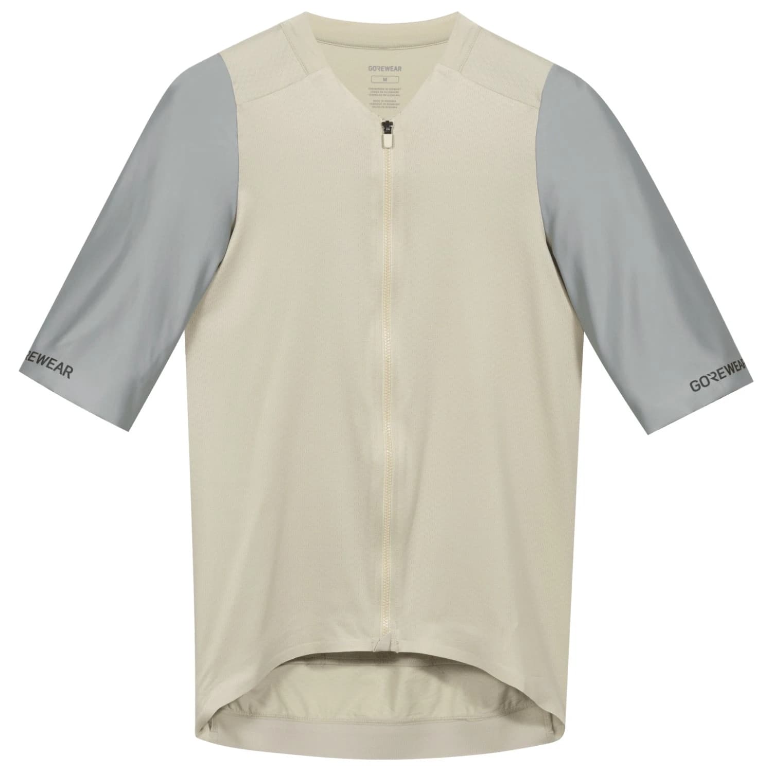 Мъжка фланелка с къс ръкав за колоездене GORE Wear Distance Jersey 3.0 Cycling jersey - Tech Beige / Lab Gray
