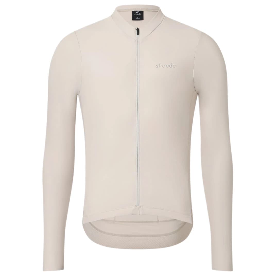 Фланелка с дълъг ръкав за колоездене straede Aerlig Thermal Longsleeve Cycling jersey - Greige