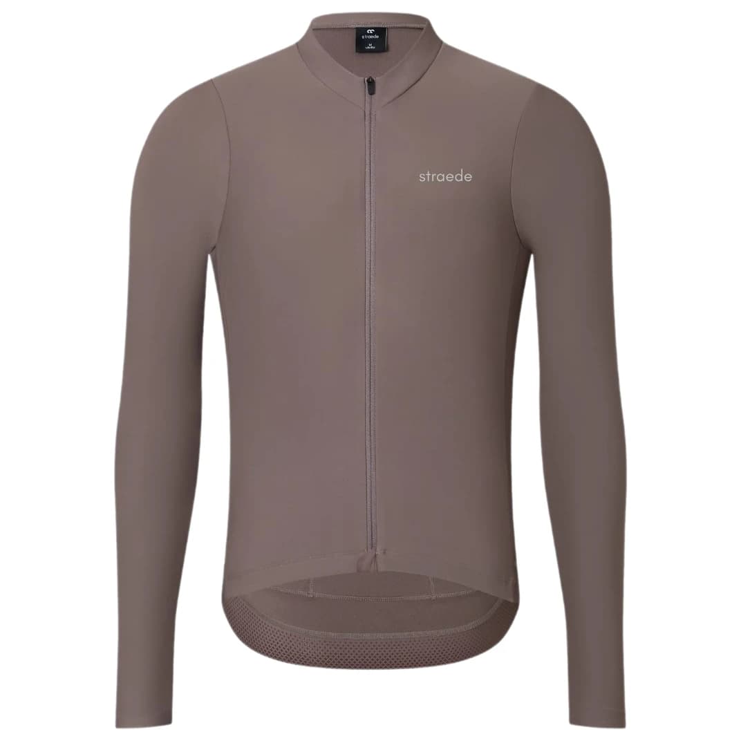 Фланелка с дълъг ръкав за колоездене straede Aerlig Thermal Longsleeve Cycling jersey - Grit