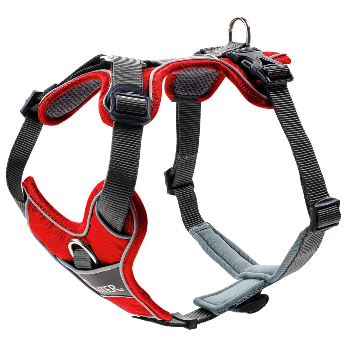 Нагръдник за куче Hunter Harness Divo Dog harness - Red / Grey