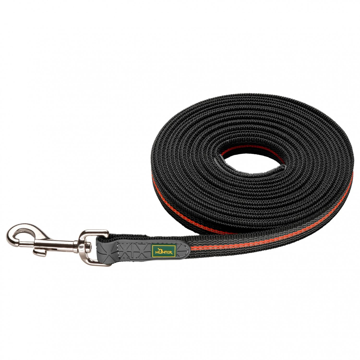 Повод за куче Hunter Trackingleash Visby Super Grip Dog leash - Orange Reflective