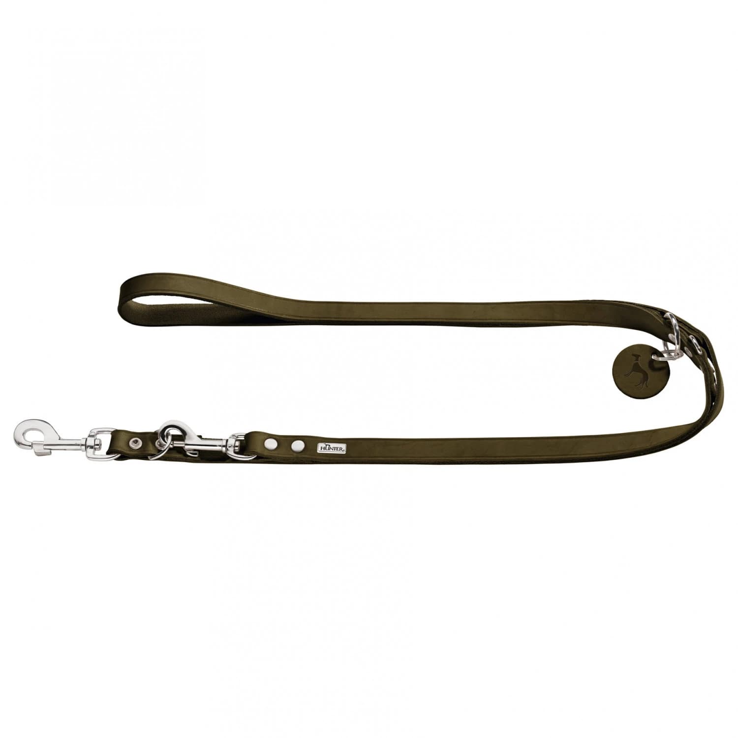 Повод за куче Hunter V-Leash Dog leash - Olive Green