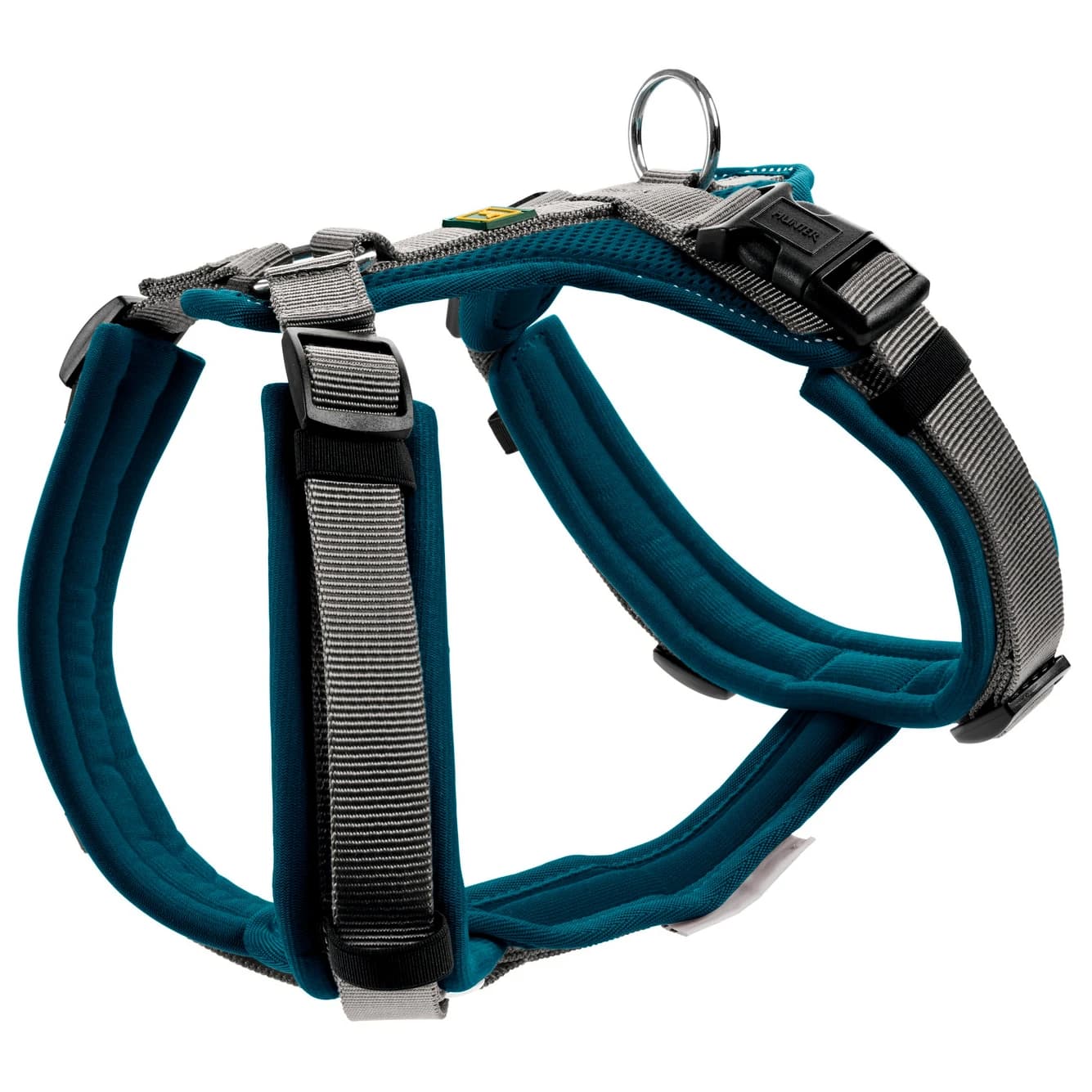 Нагръдник за куче Hunter Maldon Up Dog harness - Petrol / Grey