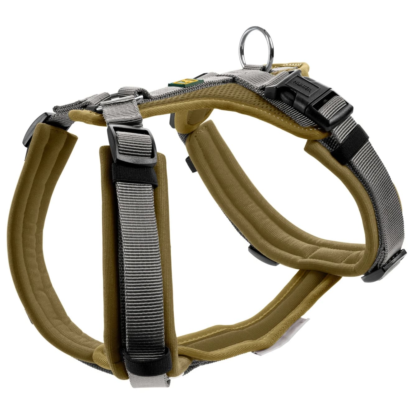 Нагръдник за куче Hunter Maldon Up Dog harness - Olivgrün / Grau