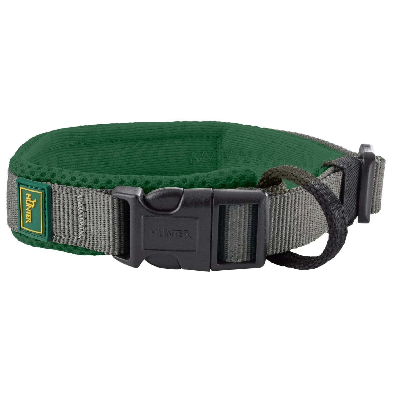 Нашийник за куче Hunter Halsung Maldon Dog collar - Dunkelgrün / Grau