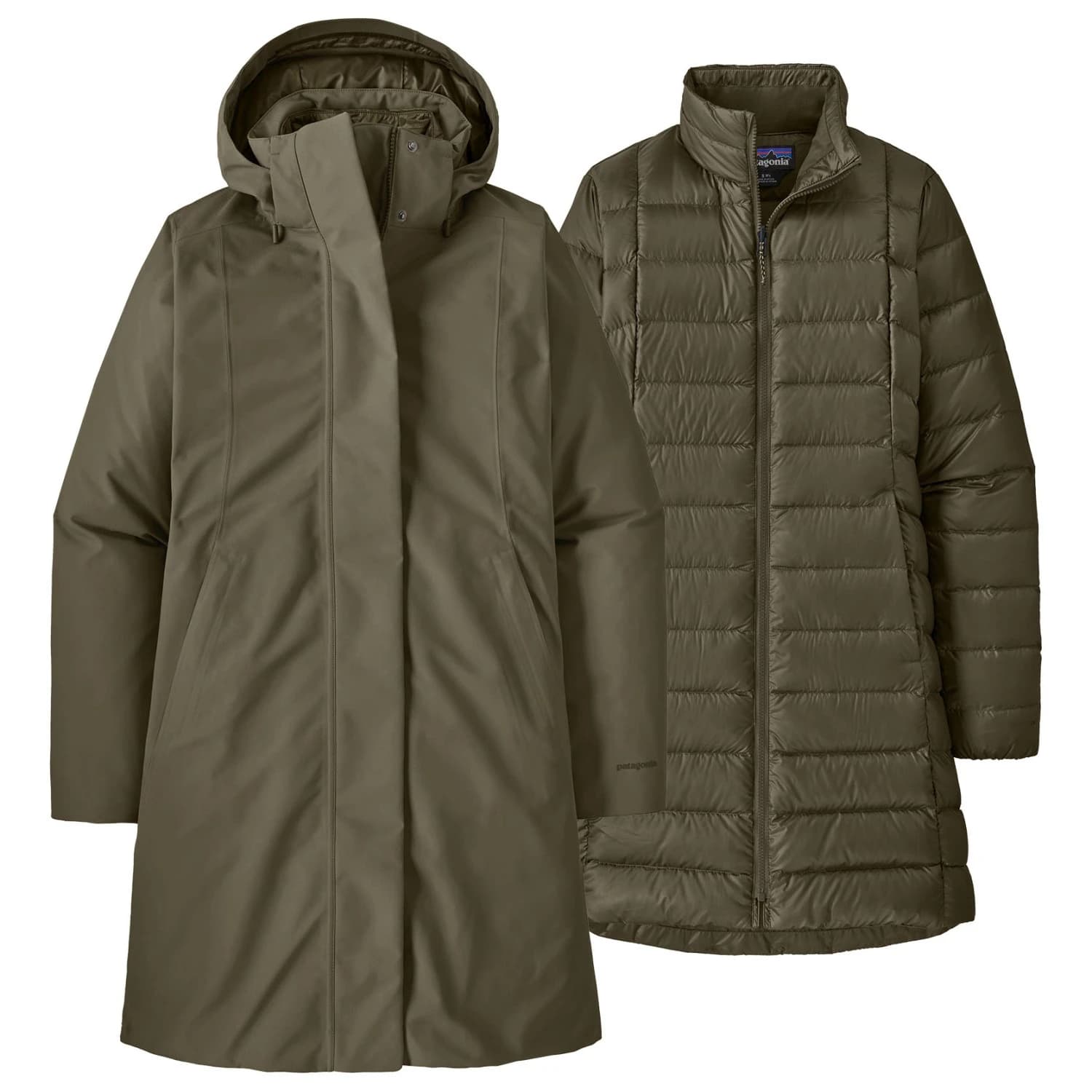 Дамско палто Patagonia Women's Tres 3-In-1 Parka Coat - Basin Green