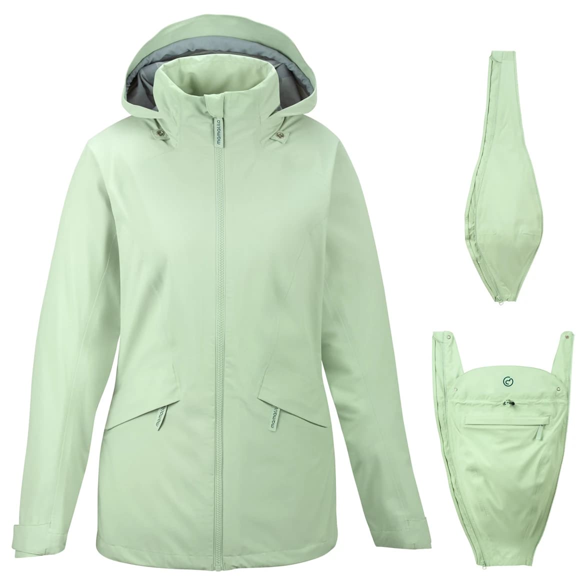 Дамско водоустойчиво яке Mamalila Women's Outdoor-Tragejacke Explorer Waterproof jacket - Mint