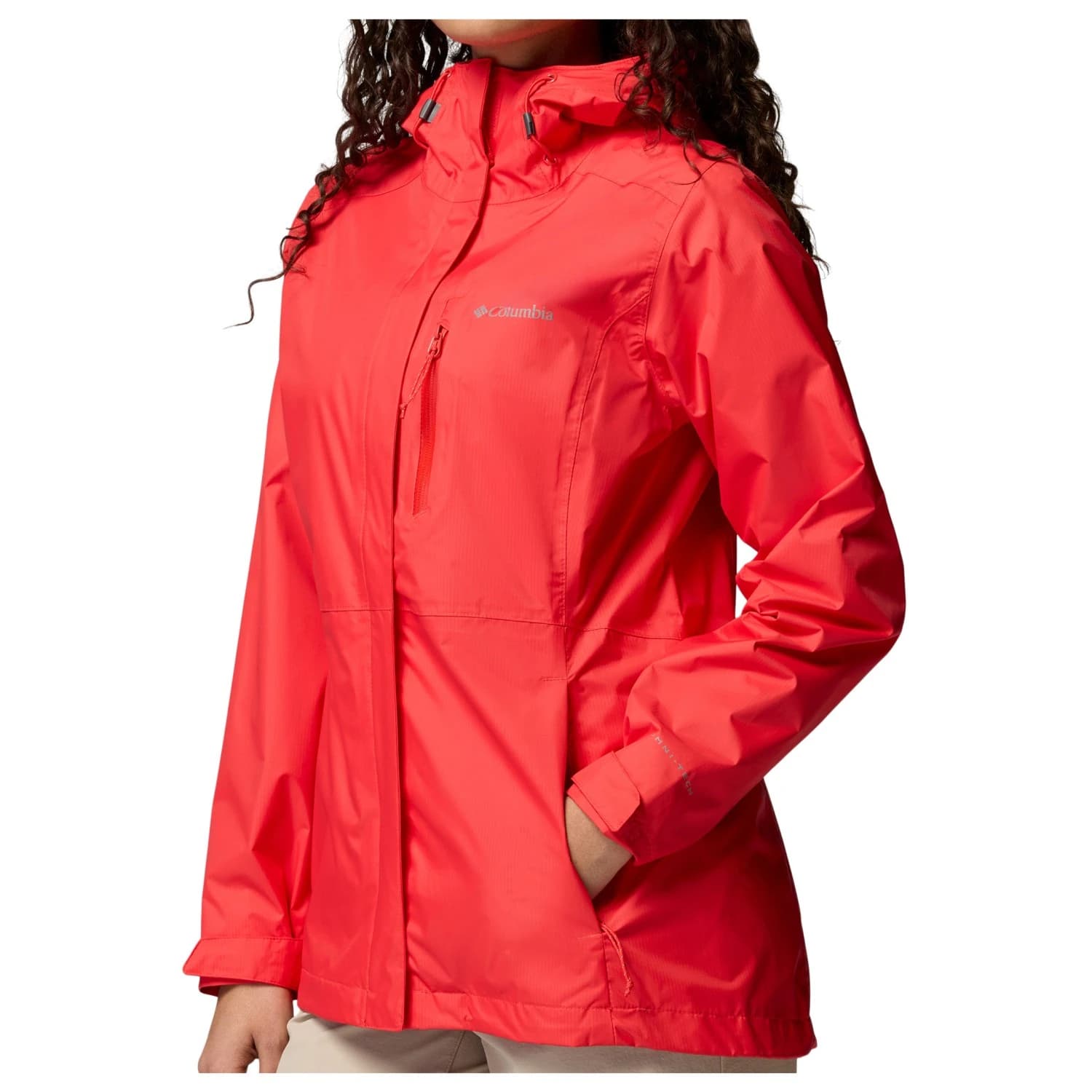 Дамско водоустойчиво яке Columbia Women's Pouring Adventure III Jacket Waterproof jacket - Poppy Red