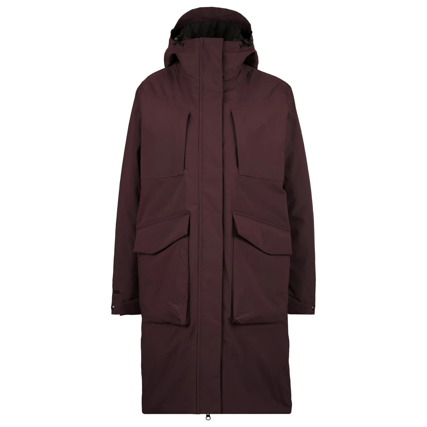 Дамско палто Heber Peak Women's SylvaHe. Long Coat - Dark Berry Brown