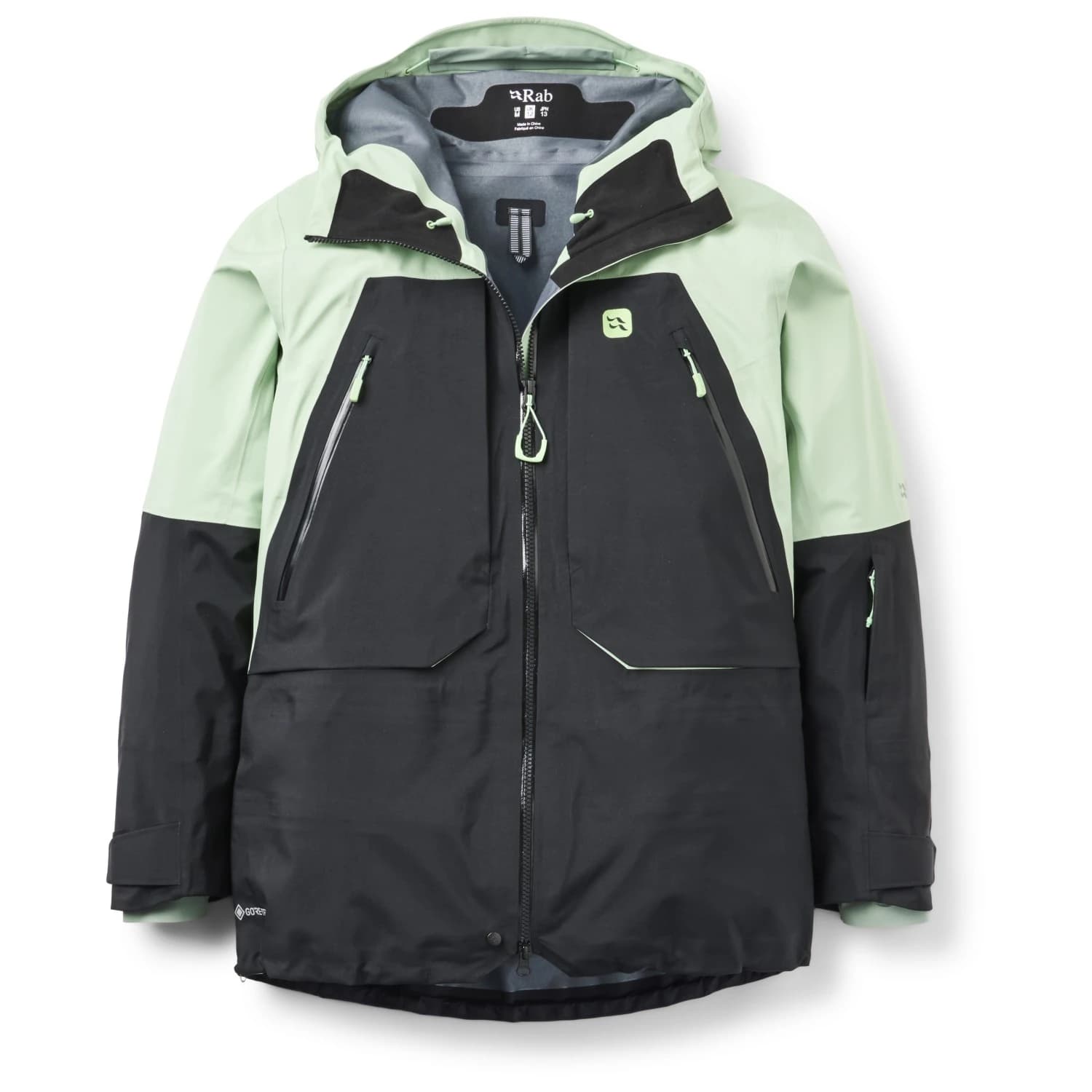 Дамско водоустойчиво яке Rab Women's Khroma Converge Jacket Waterproof jacket - Fig Green / Black